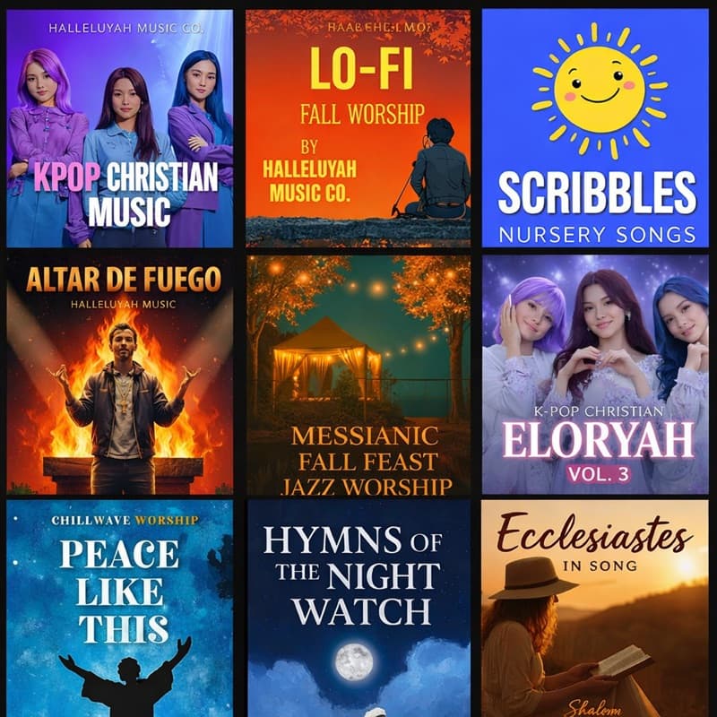 HalleluYah Music Co album cover mosaic